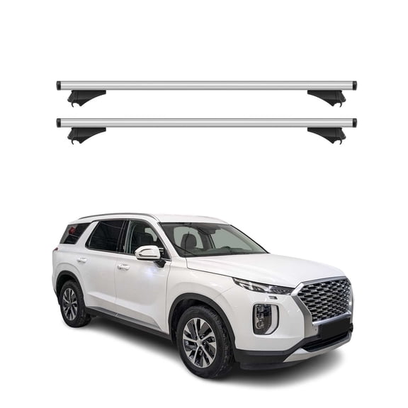 Cross Bars Roof Racks Aluminium for Hyundai Palisade 2020-2025 Silver 2x