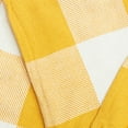 thumbnail image 3 of Franklin Ochre Yellow Plaid 100% Cotton Accent Throw Blanket 50" x 60", 3 of 4