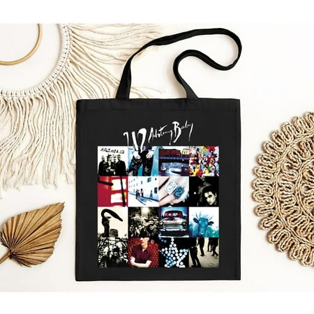 vintage U2 Band Achtung Baby Tote Bag  U2 Live At Sphere 2023 Tour  U2 Signature   Irish Rock Band  Music Merch  Gift For Fan  U2 Band Achtung Baby Tote Bag.-TH11949