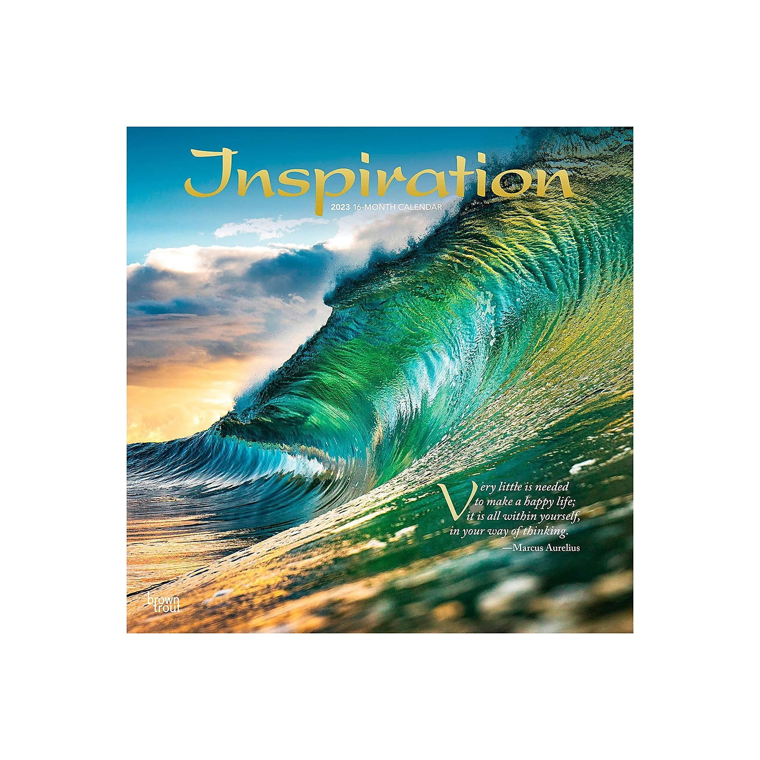 2023 BrownTrout Inspiration 12'' x 12'' Monthly Wall Calendar (9781975448844)
