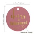 thumbnail image 6 of Inkdotpot Cheers To Retirement Bottle Tag Real Gold Foil Favor Hang Tags Pack Of 50, 6 of 6