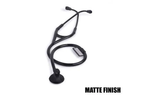 Premium Black Matte Single Head Stethoscope for Doctors & Students