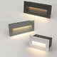 thumbnail image 4 of Luz de paso LED impermeable de 3 W, 5 W y 10 W IP65, lámpara de esquina de escalera empotrada de aluminio para exteriores, lámpara de escalera de pared empotrada, luz de pie, 4 of 5