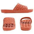 thumbnail image 2 of Shower Sandals Women Men Quick Drying Bath Slippers Non Slip Dorm Shoes Orange, Size 6, 2 of 5