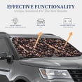 thumbnail image 4 of Fotbe Coffee Bean 2-Piece Car Windshield Sun Shade | Sun Blocker for Car Windshield | Foldable Automotive Interior Accessories for Sun Protection-Medium, 4 of 7
