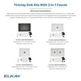 thumbnail image 4 of Elkay SWUF32189WHFLC Fireclay 33" Farmhouse Double Basin Fireclay Kitchen Sink - White, 4 of 7