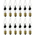 thumbnail image 2 of Sunlite 01506 Petite Flicker Bulb, Candelabra E12 Base, Clear, 12 Pack, 2 of 2