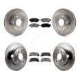 thumbnail image 1 of Transit Auto Front Rear Disc Brake Rotors and Semi-Metallic Pads Kit for Car Toyota Camry K8S-101049, 1 of 11