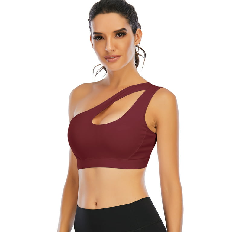 LELINTA Sports Bra for Women Sexy Cutout Crop Workout Top with