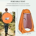 thumbnail image 2 of Your Choice Tienda de campaña emergente para ducha, vestuario portátil, ducha de campamento, inodoro, refugio de privacidad, tiendas de campaña para exteriores e interiores, 6.2 pies de altura, color, 2 of 5