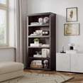 thumbnail image 1 of Librería de madera de 5 niveles AffinityFurn, estantería independiente, estantería rústica, mueble decorativo para el hogar, sala de estar, dormitorio y oficina., 1 of 7