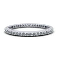thumbnail image 2 of Natural .35Ct Round Cut Brilliant Diamond Stackable Women's Anniversary Wedding Eternity Band Ring Solid 18k White Gold G SI1, 2 of 3