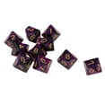 thumbnail image 1 of KLKCMS 10pcs D10 POLYHEDRAL - 16mm Dice Set -Double Colors - 10 Sided Dice +Black Option 8, 1 of 9