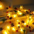 thumbnail image 3 of Guirnalda navideña onbuwws, 30 luces LED con forma de copo de nieve, 3 m, 3 of 6
