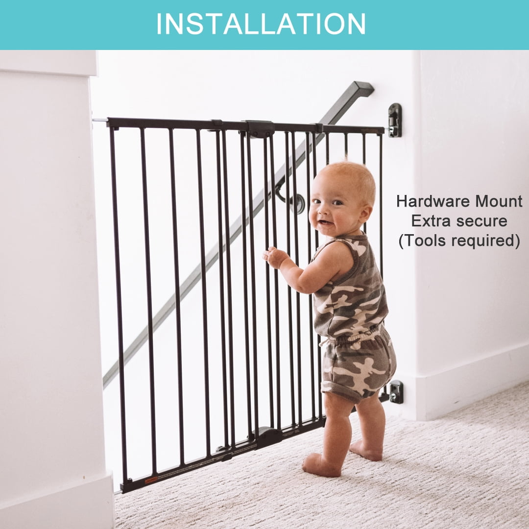 Toddleroo by North States 28.68"-47.85" Easy Swing & Lock Baby Safety Gate Series 2, Metal