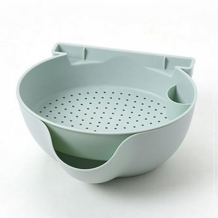 

[Big Clear!]2-in-1 Multi-Function Double-layer Detachable Drain Basin And basket Household Candy Fruit Plate