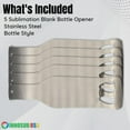 Sublimation Blanks Products Stainless Steel Opener 2 Sided Bottle Style