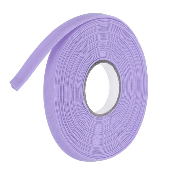 2/5 Inch Double Fold Bias Tape Polyester Continuous Bulk Bias Tape for Sewing,Seaming (Light Purple 10 Yards)