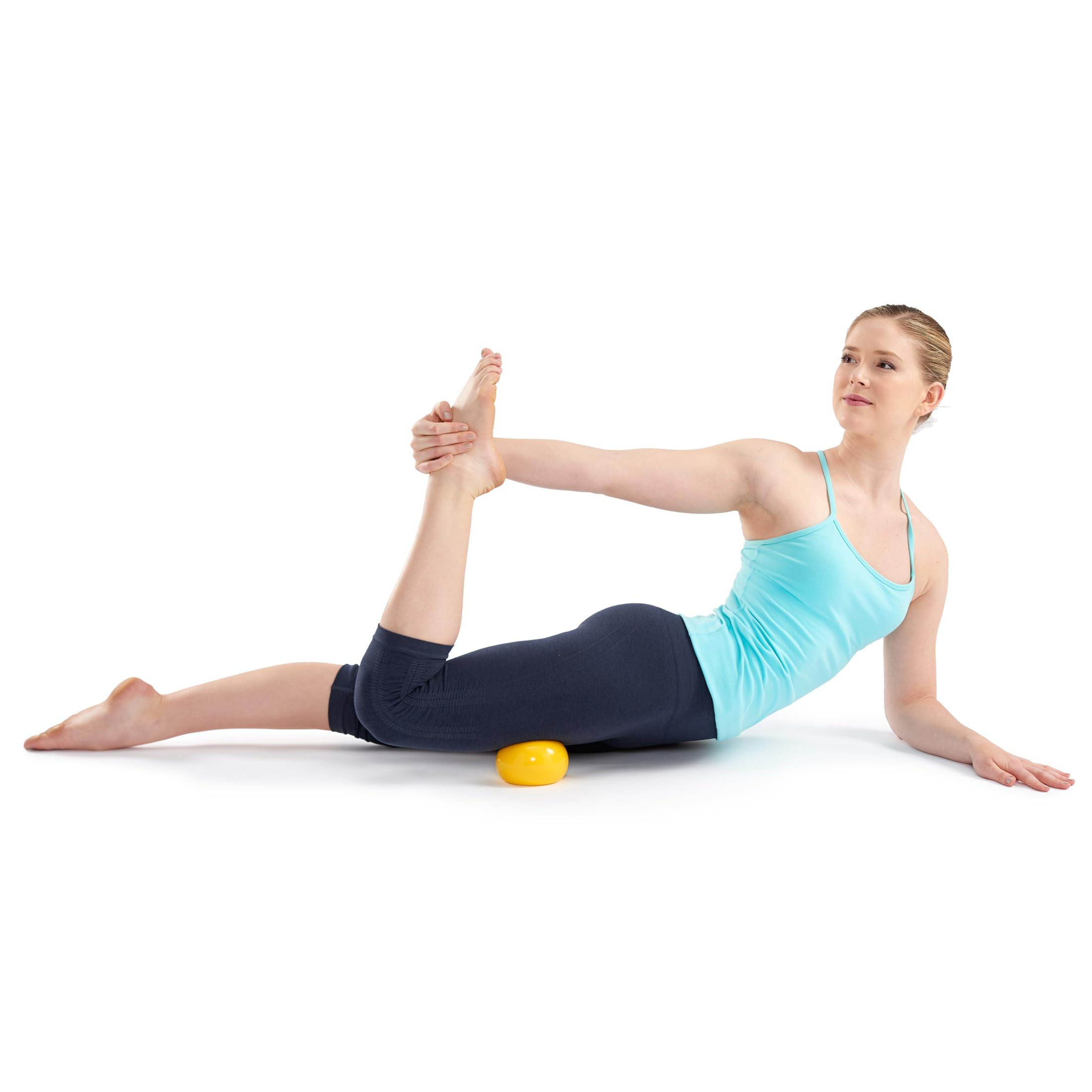 OPTP Franklin Method Fascia Ball, Yellow - Water-Filled 4" Massage Ball for Relieving Tension and Soothing Muscles - Myofascial Release Ball and Pressure Point Reliever