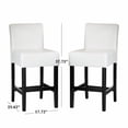 thumbnail image 4 of Lopez Ivory Leather Counter Stools - 2 Pack, 4 of 5