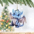 thumbnail image 3 of Adornos para árbol de Navidad, adornos colgantes para árbol de Navidad, dinosaurio, lindo gato navideño, colgante decorativo para árbol de Navidad, casa de campo, decoración para exteriores e interior, 3 of 7