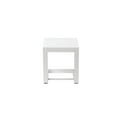 thumbnail image 4 of Afuera Living Modern Aluminum Patio Side Table in Powder Coated White, 4 of 8