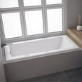thumbnail image 3 of Malibu Home Redondo Massaging Air Jet Bathtub 60"x 34"x 21" in White, 3 of 5