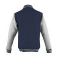 thumbnail image 2 of Just Hoods Adult Letterman Jacket Jha043, 2 of 2
