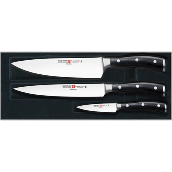 Wusthof WU9601-1 Classic IKON Starter Set, One Size, Black