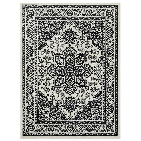 Allstar Living Room Area Rug with Heriz design in Multi-Color