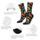 thumbnail image 4 of Balery Colorful Geometric Dog Calcetas Largas con Estampado para Hombre y Mujer – Suaves y Transpirables, Talla Única (US 5-11), 4 of 6
