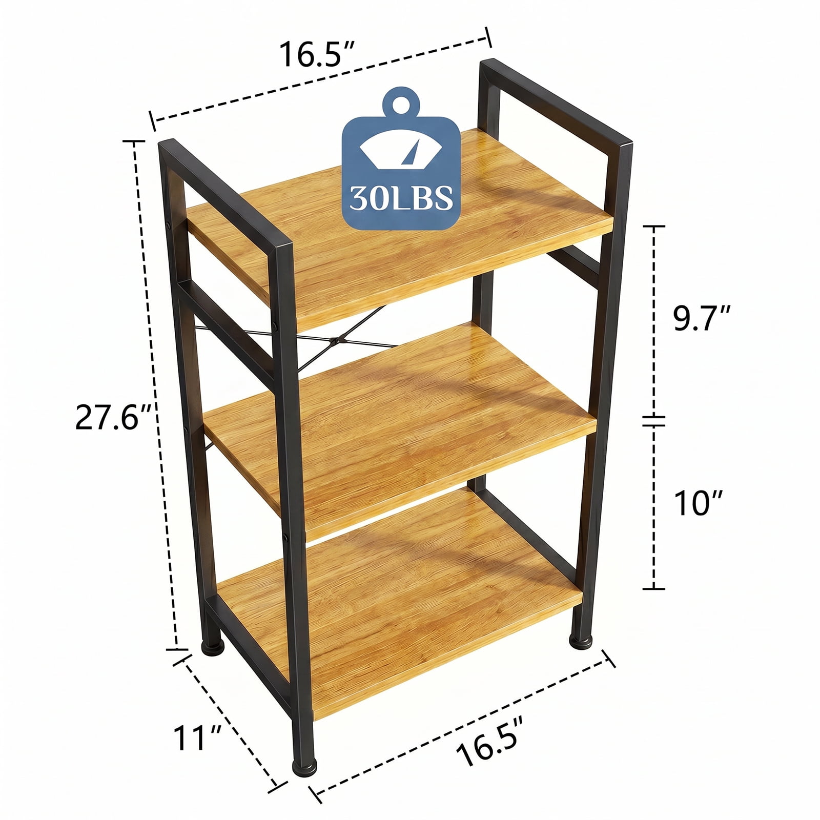 Alvantor 3/4-Tier Industrial Bookshelf, Narrow Storage Rack classical-style shelves for living rooms, homes, and offices