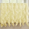 thumbnail image 3 of Sheer Voile Vertical Ruffle Window Kitchen Curtain 36" Tiers & Valance Set, 3 of 3