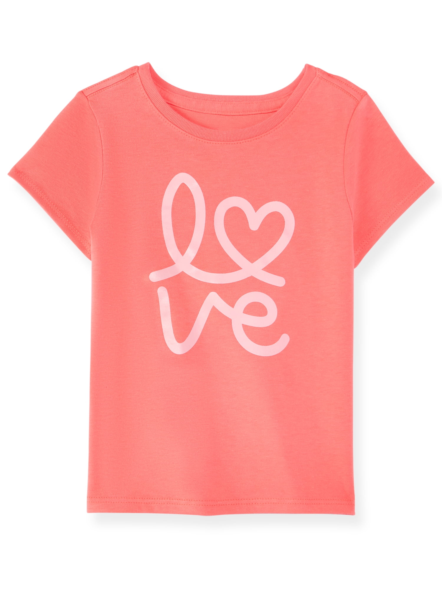 Garanimals Newborn, Baby & Toddler Girl Cotton Short-Sleeve Graphic T-Shirts, 3-Pack, Sizes 0-6T