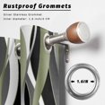 thumbnail image 6 of Outdoor Curtains for Patio Waterproof, Sage Green Stripe Windproof Pravicy Outside Porch Blackout Curtain, Grey White Geometric Modern Abstract Sun Blocking Grommets Curtains for Cabana 54"x84", 6 of 9