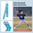 thumbnail image 3 of AWAYTR Adjustable Youth Baseball Belt and Socks Set, Carolina Blue, 3 of 7