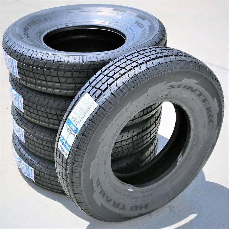 Suntek 6 Tires Suntek HD Trail 2 Semi Steel ST 235/80R16 Load E 10 Ply Trailer