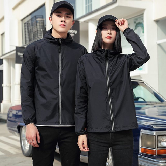 Hombres Mujeres Verano UV Sun Coat Impermeable A prueba de viento Pareja de secado rápido Playa Prot Abanopi Abrigo de sol UV