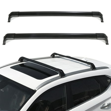 ECCPP Cross Bars Roof Rack fit for Land Rover LR3 2005-2009 for Land Rover LR4 2010-2016 Cargo Racks Rooftop Luggage Canoe Kayak Carrier Rack – 2 Pieces Only Fit Models With Existing Roof Rails