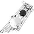 thumbnail image 2 of Natures Melody Aureole Tunes Wind Chimes  Outdoor Windchime with 6 Tubes Tuned to B Pentatonic Scale, 100% Rustproof Aluminum, Powder Finish & S Hook Hanger for Sympathy, Memorial Gift or Zen Garden, 2 of 3