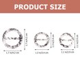 thumbnail image 2 of Miangastore Scarf Ring Multi 30Pcs 1.6X1.7X1.7In Inner Diameter 0.8In Resin, 2 of 9