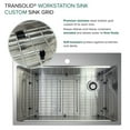 thumbnail image 4 of Transolid Kwsst322210-Ml2 32" Drop In Single Basin Stainless Steel Kitchen Sink -, 4 of 14