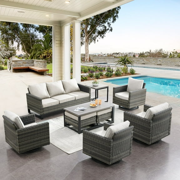 POCASSY 9 Piece Sofa Seating Group with Cushions