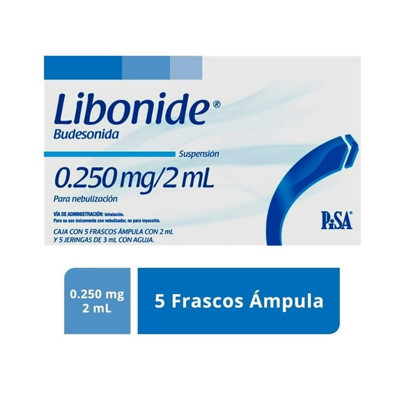 Libonide 0.250 mg/2 ml 5 frascos ámpula y 5 jeringas con aguja
