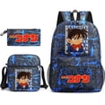 thumbnail image 4 of Detective Conan Detective Kenan printed schoolbag 3-piece pencil case shoulder bag backpack student, 4 of 6