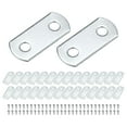 thumbnail image 1 of Uxcell Paquete de 30 Clips de Lienzo Offset, Clips de 1.19" x 0.52" con 60 Tornillos para Marco de Fotos Pintura en Lienzo [Plateado], 1 of 6
