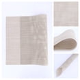 thumbnail image 2 of Unique Bargains 8 Pack Washable Placemats for Table Decor Wipeable Place Mat Beige 18x12in, 2 of 7