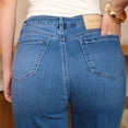 thumbnail image 3 of Jeans Mujer Wide Leg Tiro Alto Stretch Azul Medio, 3 of 6