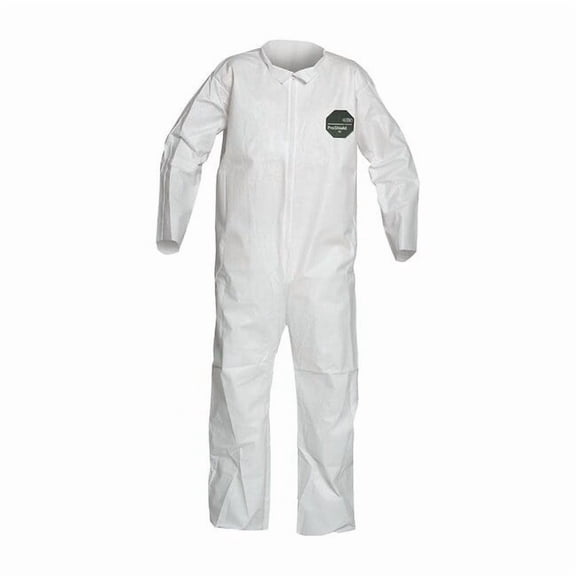 Dupont 50 Coverall. Collar. Open Wrists and Ankles. White. 3X NB120SWH3X002500