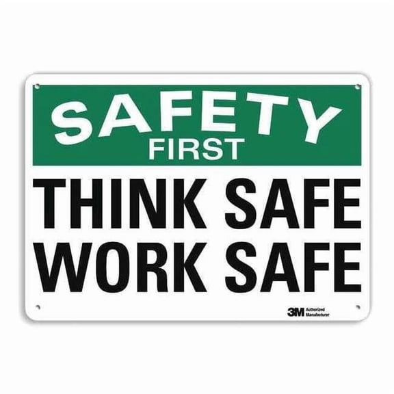 Lyle Safety Sign,10 inx14 in,Aluminum U7-1255-RA_14X10